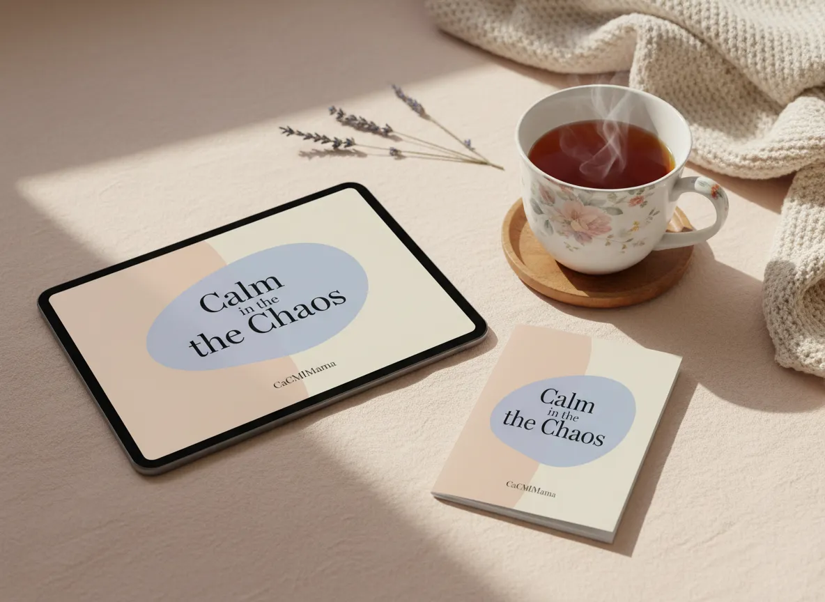 Calm in the Chaos mini ebook cover mockup